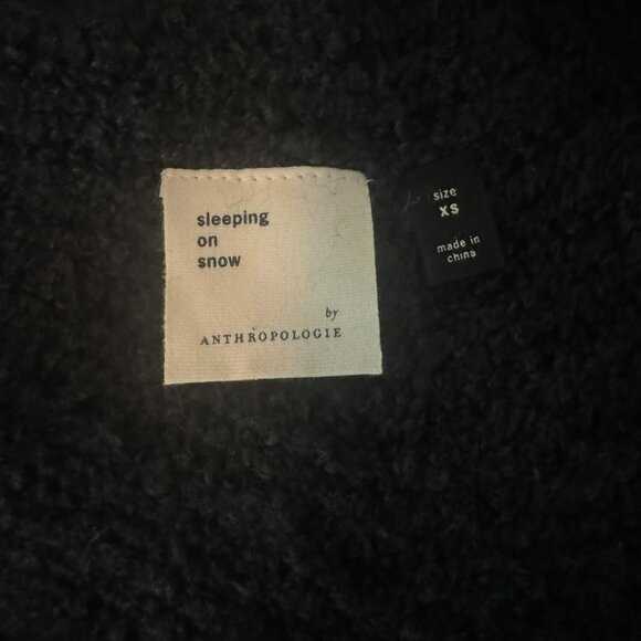 NWT Black Anthropologie Sleeping on Snow Chunky Cardigan - Picture 10 of 11